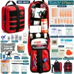 379pcs All-Purpose Emergency First Aid Kit Portable Emergency Bag,Survival Carry-On for Outdoor Activities, Camping, Hunting