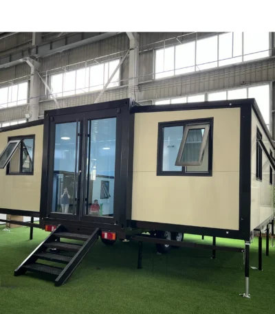 Customized Fast Build Living Prefabricated 20Ft 40Ft Usa Prefab House Homes On Wheels Standard Expandable Container House 1