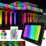 RGB LED Floodlight Reflector Outdoor Lighting 220V 50W 100W IP66 Waterproof Spotlight Landscape Garden Fountain Decorative Lamps