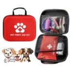 38Pcs Dog Cat First Aid Kit Emergency Care with Tick Remover Leash Pet Medical Supplies for Travel Hiking Home Essentials