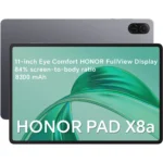 HONOR Pad X8a tablet, 4 GB RAM/128 GB ROM, 8300 mAh, 11-inch 90Hz screen with eye protection, 4 speakers, Android 14, Space Gray