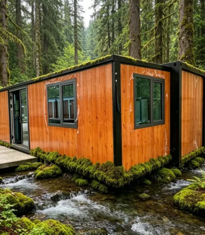 Portable Foldable House 6m×2.5m Prefab Expandable Container Room Mobile Office for Construction Worker 1