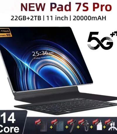 NEW 2025 Original Pad 7s Pro Tablet 11inch 4K Android 14 20000mAh Screen WIFI Tab 5G Dual SIM Children's Tablets Kids Tablet PC 1