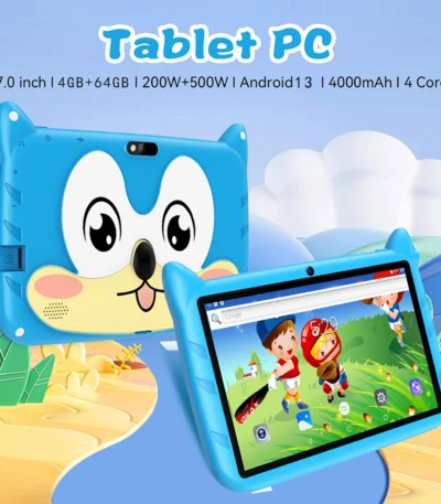 New 7 Inch 5G WiFi Kids Tablets For Study Education Android 13 Quad Core Google Play Children's Gift Tablet PC 4GB RAM 64GB ROM 1