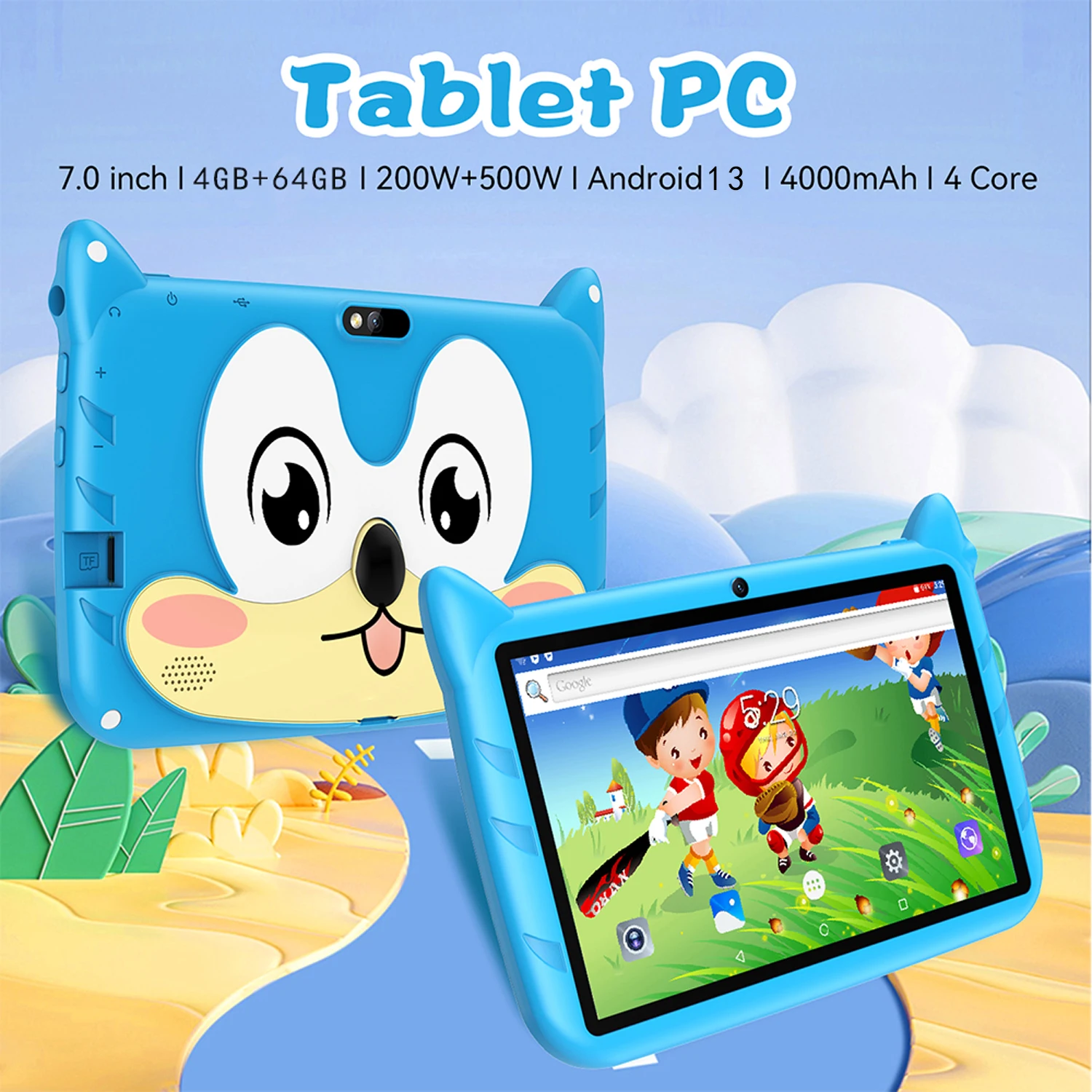 New 7 Inch 5G WiFi Kids Tablets For Study Education Android 13 Quad Core Google Play Children’s Gift Tablet PC 4GB RAM 64GB ROM New 7 Inch 5G WiFi Kids Tablets For Study Education Android 13 Quad Core Google Play Children’s Gift Tablet PC 4GB RAM 64GB ROM