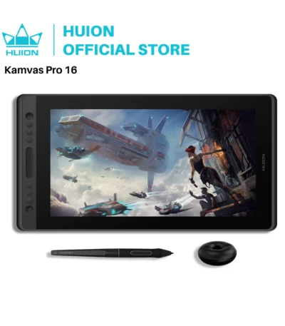 Huion Kamvas Pro 16 15.6 inch Graphic Tablet  Monitor Battery-Free Pen Display Digital Tablet Drawing Monitor with Tilt AG Glass 1