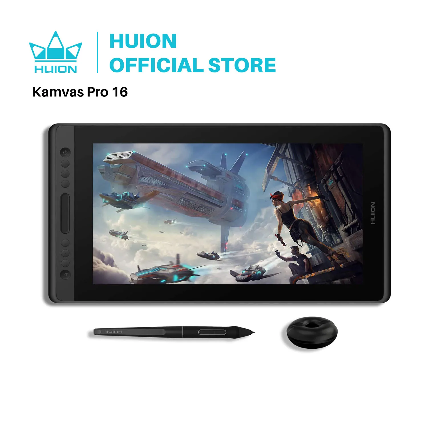 Huion Kamvas Pro 16 15.6 inch Graphic Tablet Monitor Battery-Free Pen Display Digital Tablet Drawing Monitor with Tilt AG Glass Huion Kamvas Pro 16 15.6 inch Graphic Tablet Monitor Battery-Free Pen Display Digital Tablet Drawing Monitor with Tilt AG Glass
