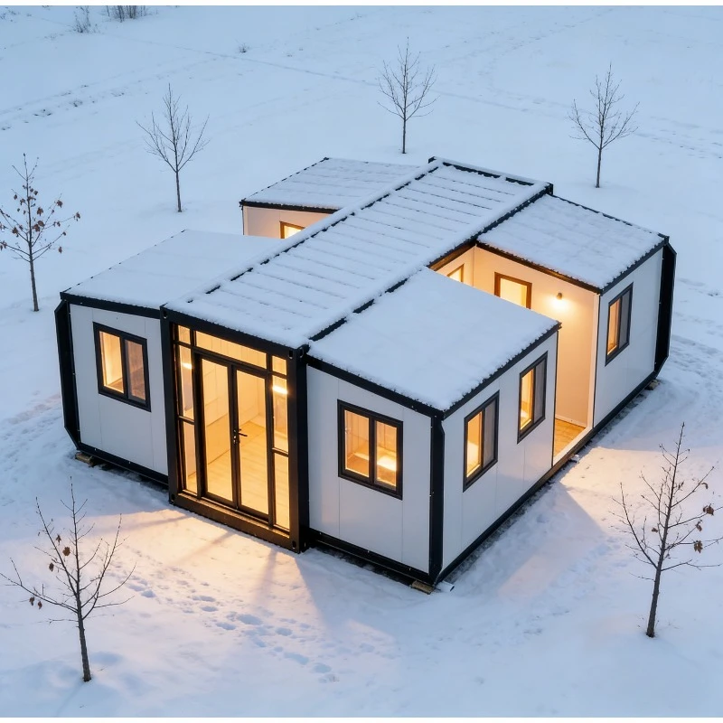 Luxury Container House Double Wing Foldable Portable Home 2 Bedroom Prefab Tiny House Quick Installation Modular Villa Luxury Container House Double Wing Foldable Portable Home 2 Bedroom Prefab Tiny House Quick Installation Modular Villa