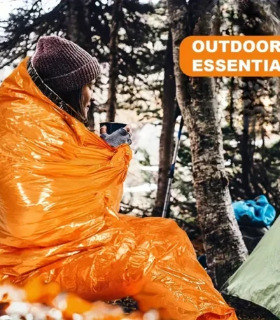 Portable Waterproof Emergency Survival Sleeping Bag Outdoor Camping Travel Safety Survival Tools First Aid Kit Mylar Blanket 1