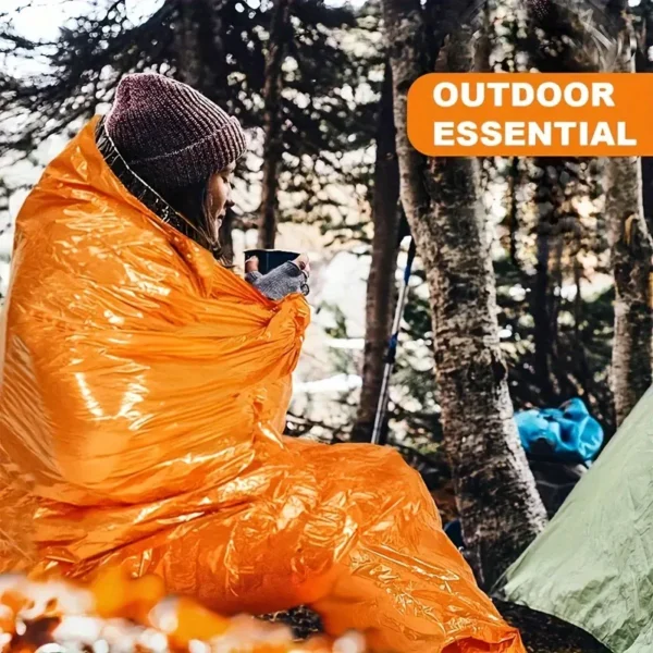 Portable Waterproof Emergency Survival Sleeping Bag Outdoor Camping Travel Safety Survival Tools First Aid Kit Mylar Blanket