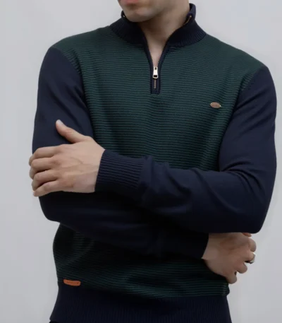 AIOPESON Men's Striped Sweater Solid Color Knit Pullover Warm Luxury Cotton Autumn Winter Casual Turtleneck Mens Sweaters 1