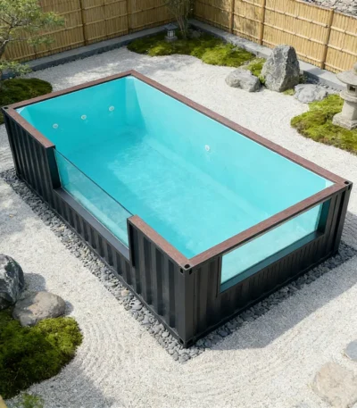 Customized European Piscinas Pool, Thickened Container Plate, Anti-slip Bottom Above Ground Pool for Safe Swimming 1