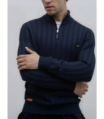AIOPESON Luxury Striped Pullover Men Old Money Style Cotton Knitwear Thick Warm Crew Neck Winter Social Sweater Male 1