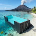 Customized Luxury Plunge Pool in Shipping Container Modern Outdoor Pool for Villa Backyard Garden Oasis