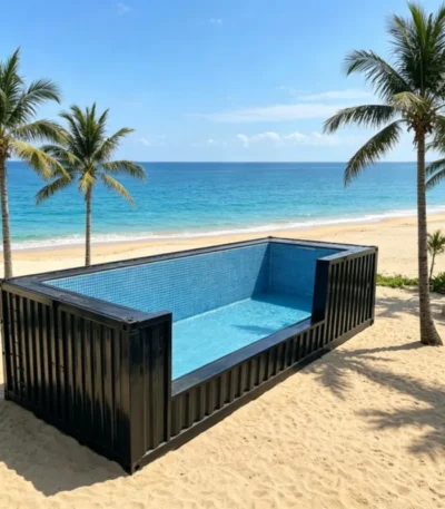 Customized Container Swimming Pool With Modern Piscinas Easy Assembly For Residential Outdoor Pool Project 1