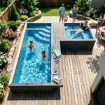 Inground Pool Container Pool Buried Type Assembled Swimming Container Stable Safe Outdoor Family Daily Swimming Leisure Product