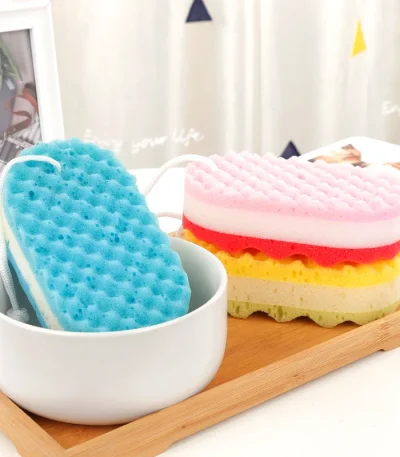 Three-layer Seaweed Sponge Bath Sponge for Adults, Bath Ball, Back Sponge, Baby Bath Sponge