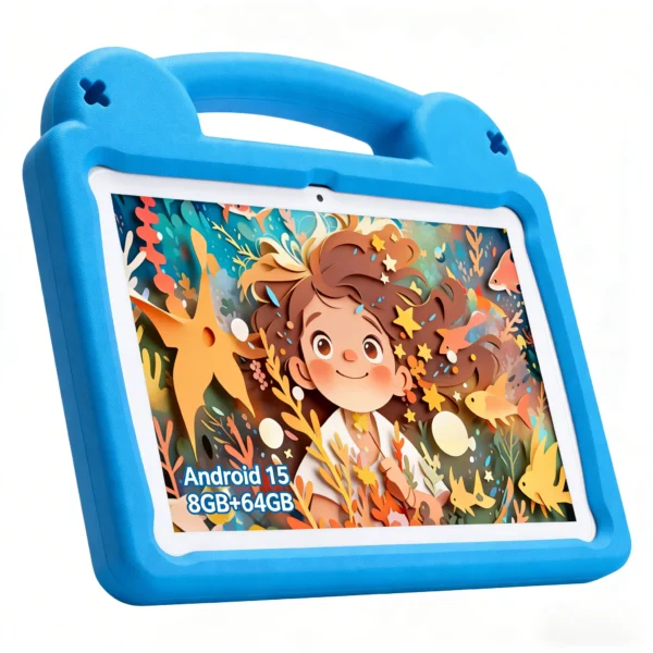 ANRY R16Pro Kids Tablet 10 Inch Android 15 Tablet 8GB(3+5GB) 64GB ROM Dual Camera Learning Education Tablet PC Gift for Children