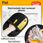 Pet Hair Removal Kit: Sticky Roller, Static Brush & Grooming Gloves – For Cat Dog Fur on Furniture Car Clothing