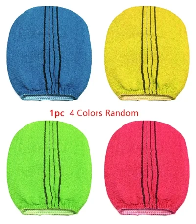1PC 4 Colors Bathing Wipes Korean Italy Exfoliating Body-Scrub Glove Towel Green Red Rubbing A Bath Glove Body Scrubber
