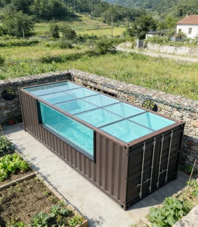 Customized 20ft Shipping Container Swimming Pool Durable Above Ground Pool with Filter Pump for Home Garden Backyard 1
