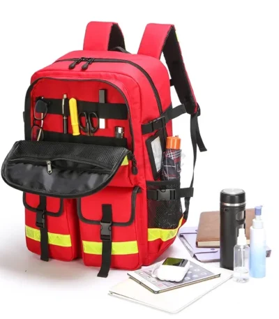 Large Capacity Waterproof First Aid Kit Forest Firefighting Backpack Flood Prevention and Rescue Kit Emergency Equipment Kit 1