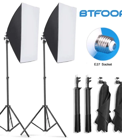 Professional Photography softbox Lighting soft box With Tripod E27 Photographic Bulb Continuous Light System for Photo studio