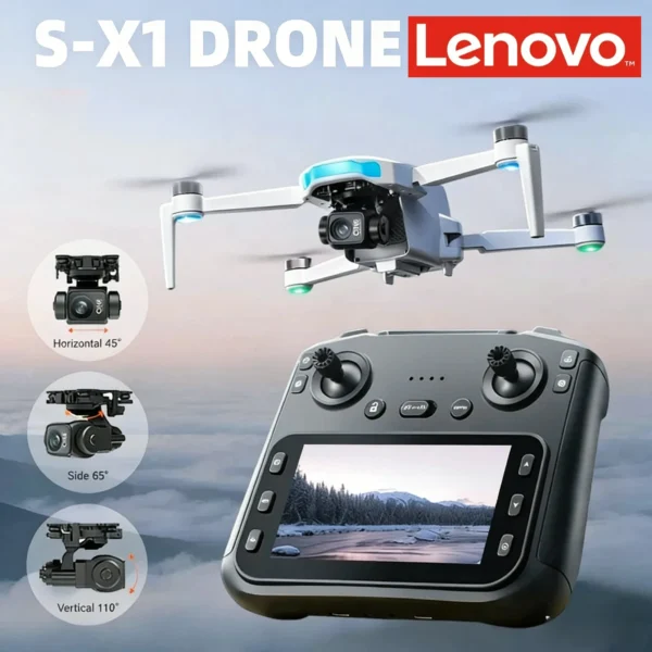 Lenovo S-X1 Drone Aerial Photography Wide Angle Dual Camera WIFI FPV Professional With Brushless RC Foldable Quadcopter Toy