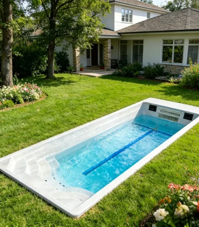 Prefab Pool Built-In Pool Integrated Pre Embedded Pool Neat Appearance Outdoor Club Resort Daily Water Fitness Equipment 1