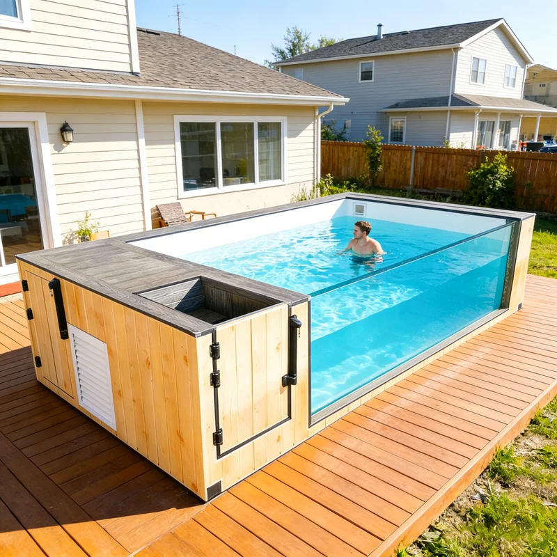 Piscinas Inground Pool Standard Buried Leisure Pool Safe Comfortable Outdoor Scenic Area Villa Daily Bathing Facility 1
