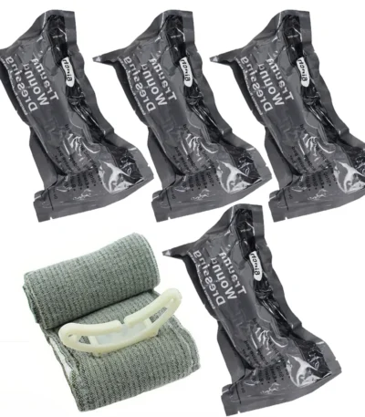 Emergency High Strength Pressure Israeli Bandage Trauma Wound Dressing Hemostatic Control Bandage First Aid IFAK Trauma 1