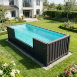 Customized 40ft Large Container Pool Endless Swim Spa Customizable Size for Family Backyard Entertainment Outdoor Pool