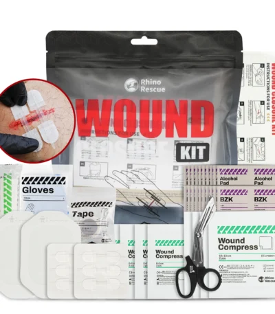 RHINO RESCUE Zip Stitch with Wound Dressings, Closure Strips, Zipstitch Laceration Closure Kit for Cut Care Band-Aid 1