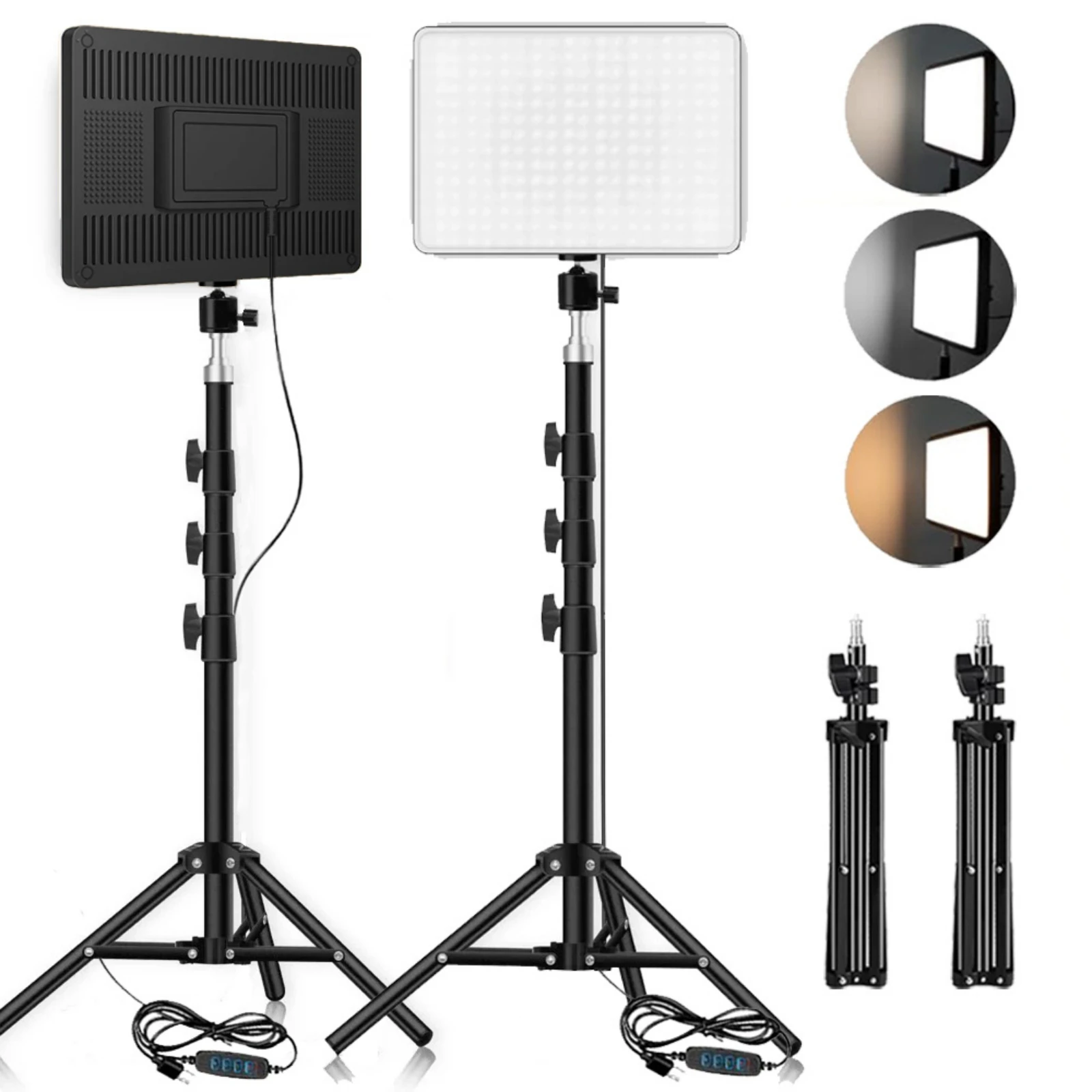 LED Video Lights Conference Photography Lighting Selfie Light Photo Studio Lamp With Tripod for Shoot Live Streaming TikTok Zoom LED Video Lights Conference Photography Lighting Selfie Light Photo Studio Lamp With Tripod for Shoot Live Streaming TikTok Zoom
