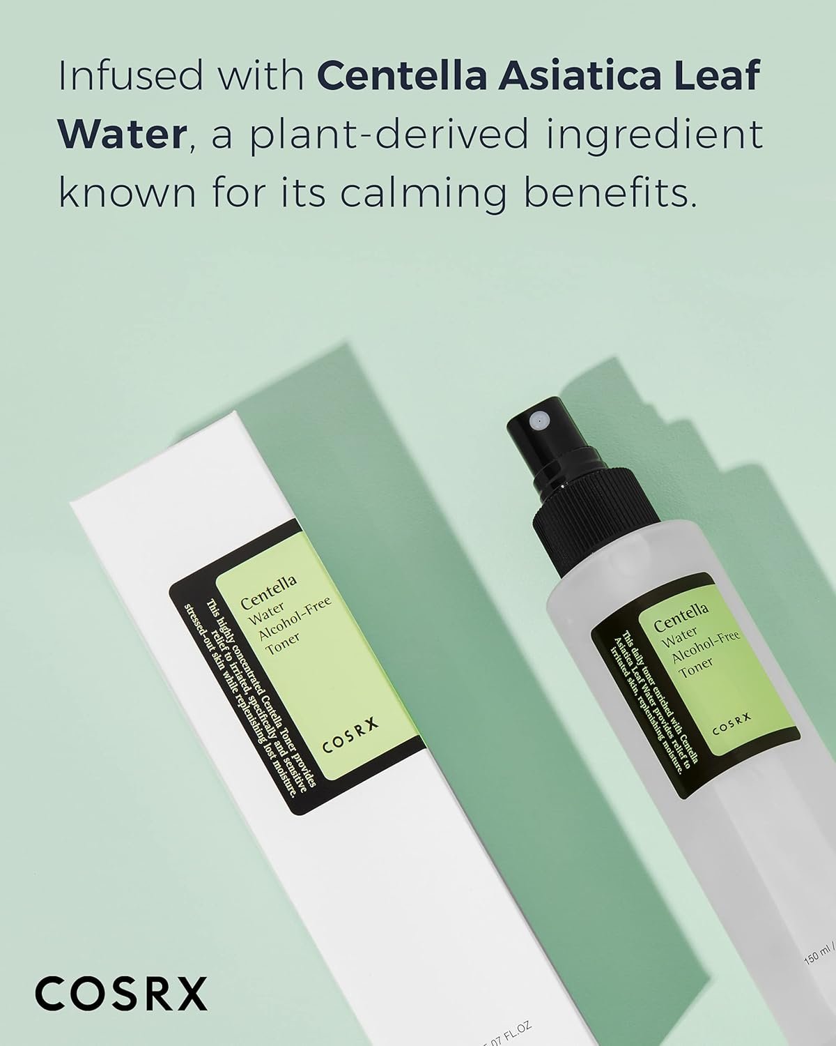 COSRX Alcohol-Free Cica Toner, 150ml / 5.07 fl.oz | Spray-type Korean Toner with Centella Asiatica for Hydrating & Soothing Redness | Korean Skin Care, Not Tested on Animals, Paraben Free - Image 4