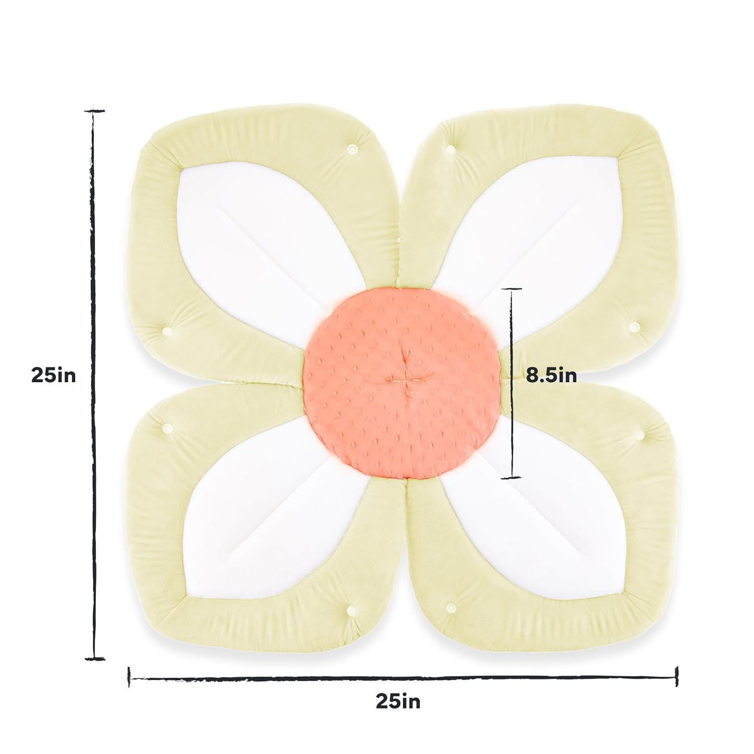 Blooming Baby ColorBloom Baby Bath Seat for Sink - Temperature-Sensing Color-Changing Fabric, Plush Lotus Bath Cushion, Fits Most Sinks, Machine Washable, Newborn Bath Support (0–6 Months) - Image 7