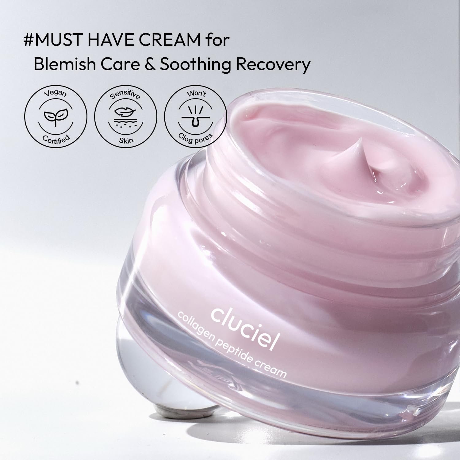 Collagen Peptide Cream, Daily All-in-one Moisturizer for Glass Skin, Dark Spot, Pore Care, 24h Glow & Clear Skin, Korean Vegan Skincare for All Skin Types, 1.69 fl.oz - Image 8