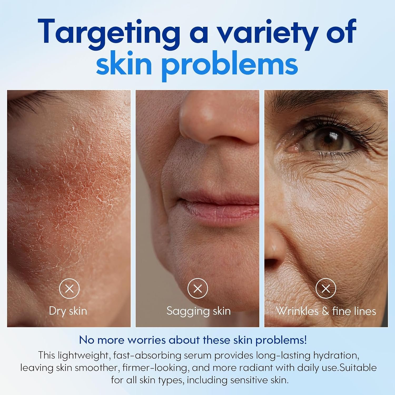 Copper Peptides Serum for Face with Hyaluronic Acid and GHK-CuPeptide,Hydrating Firming Facial Serum for Fine Lines & Smooth Skin, Lightweight Anti-Aging Skin Care for All Skin Types,60ml - Image 6