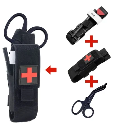 Tactical Outdoor First Aid Kit Tourniquet Camping Survival Kit Bag Nursing Rack Medical Equipment Scissor Bag Outdoor Gear 1