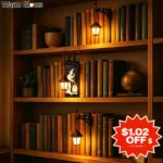 Bookshelf Lamp Library Lantern Light Library Lantern Bookshelf Mini Bookcase Lamp Book Nook Lamp Reading Nook Decor For Home