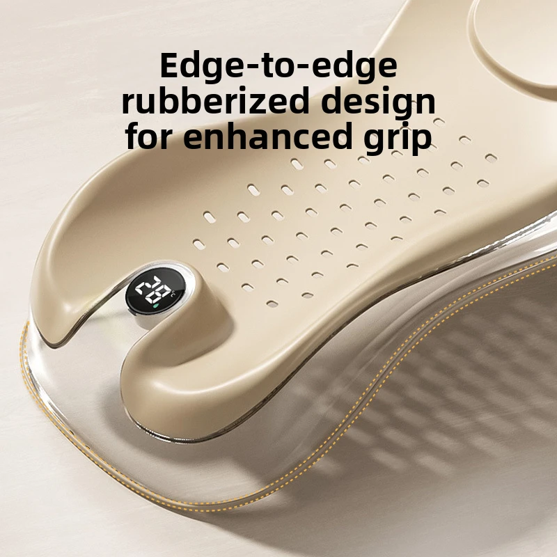 Portable Collapsible Baby Bath Tub | Smart Temperature Display | Soft Skin-Friendly Mesh for Infant Safety & Comfort Portable Collapsible Baby Bath Tub | Smart Temperature Display | Soft Skin-Friendly Mesh for Infant Safety & Comfort