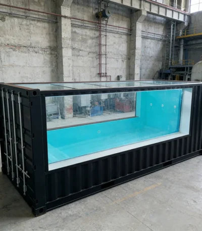 Customized Heavy Duty Shipping Container Pool Durable Sturdy Above Ground Pool for Courtyard Above Ground Pool 1