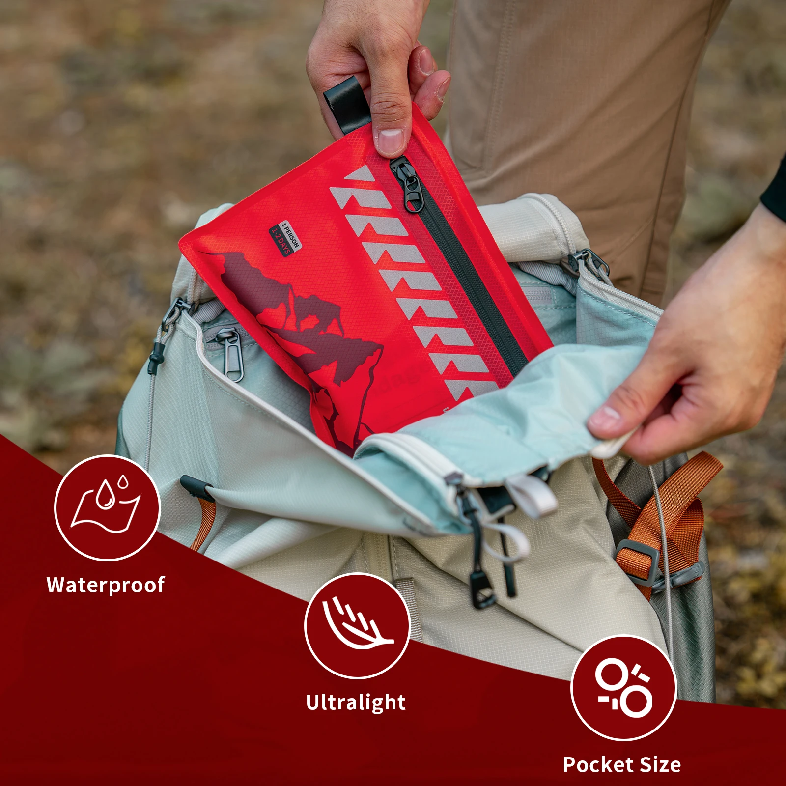 Small First Aid Kit RHINO RESCUE Ultralight Waterproof Medical Kit for Hiking Camping Backpacking Cycling Travel Vehicles 105PC Small First Aid Kit RHINO RESCUE Ultralight Waterproof Medical Kit for Hiking Camping Backpacking Cycling Travel Vehicles 105PC