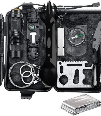 Professional Car Survival First Aid Kit Outdoor Camping Hiking First Aid Kit Emergency Gear Outdoor SOS Wilderness Adventure 1