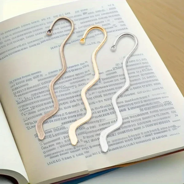 10Pcs Wave Bookmarks DIY Retro Decoration Holder Book Mark School Office Stationery Supply Reading Accessory