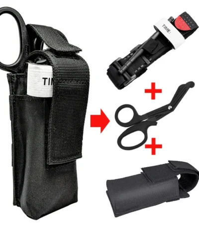 CAT First Aid Kit Medical Tourniquet Scissors Set Pack Survival Gear  Rescue Molle Outdoor Camping Hiking 1