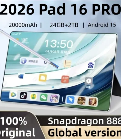 2026 Original 12inch Pad 16 PRO 5G Tablet PC 20000mAh Snapdragon 8Gen3 Android 15 24GB 2T 5G Dual SIM GPS WIFI Network Tablet 1