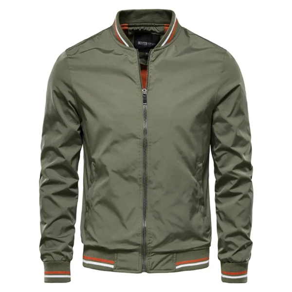AIOPESON Solid Color Bomber Jacket Men Casual Slim Fit Baseball Mens Jackets New Autumn Fashion High Quality Jackets for Men