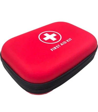 Compact Hard-Case First Aid Kit with Carabiner – Portable Emergency Medical Bag for Outdoor, Travel & Home 1