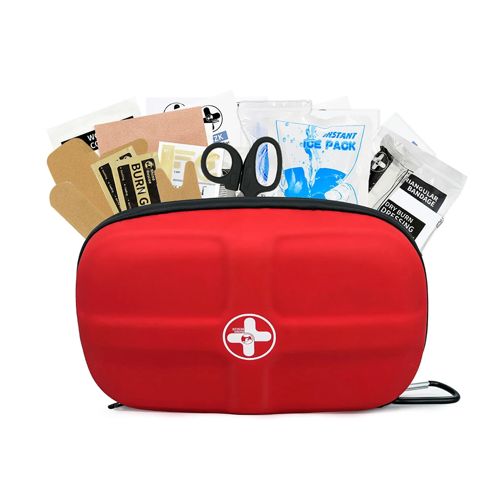 RHINO RESCUE Waterproof Portable First Aid Kit – Emergency Medical Travel Care Kit for Home College Dorm Camping Hiking RHINO RESCUE Waterproof Portable First Aid Kit – Emergency Medical Travel Care Kit for Home College Dorm Camping Hiking